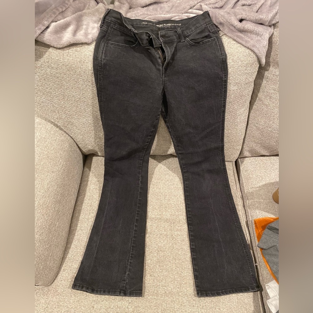 old navy micro flare jeans